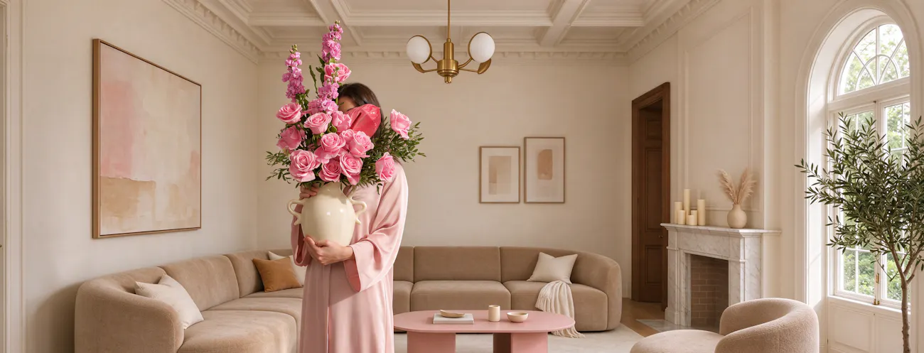 Care Blooms In Pink
