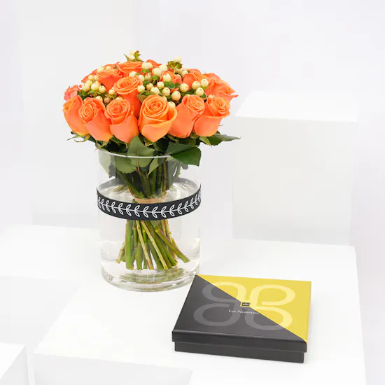 Patchi les Noisettes Box | Orange Roses