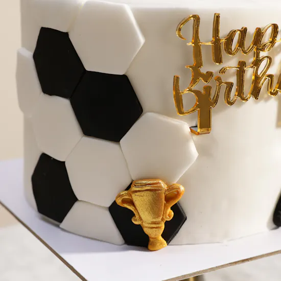 Floward Personalized Happy Birthday Football Cake