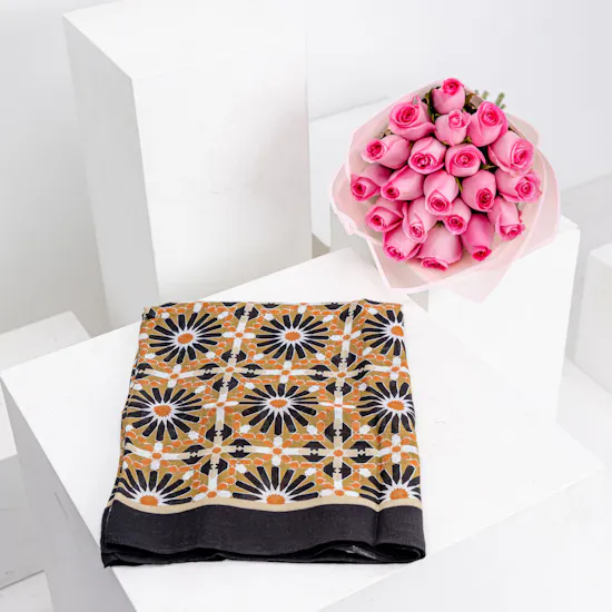 Jude Ramallah Scarf | Pink Roses