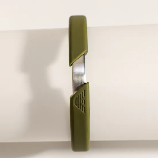Emporio Armani Green Silicone Bangle Men’s Bracelet