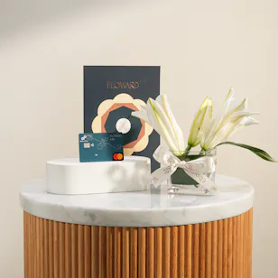 Floward Card | Peaceful White Lily Vase Floward Card | Peaceful White Lily Vase