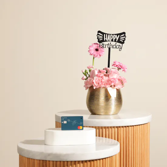 Floward 50 BHD Card | Happy Birthday Charming Flowers