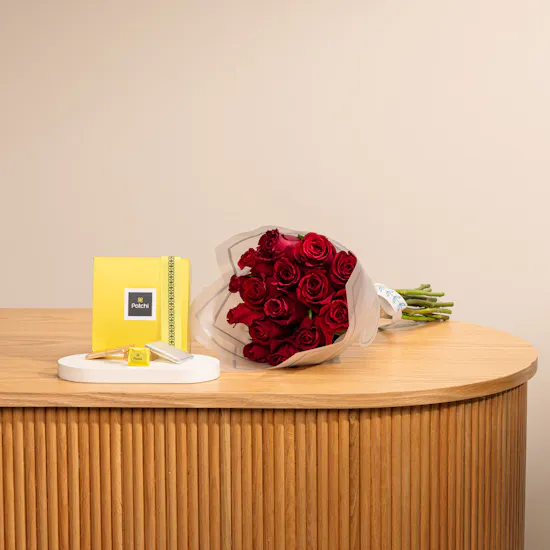 Patchi Chocolates 500 g | 15 Red Roses