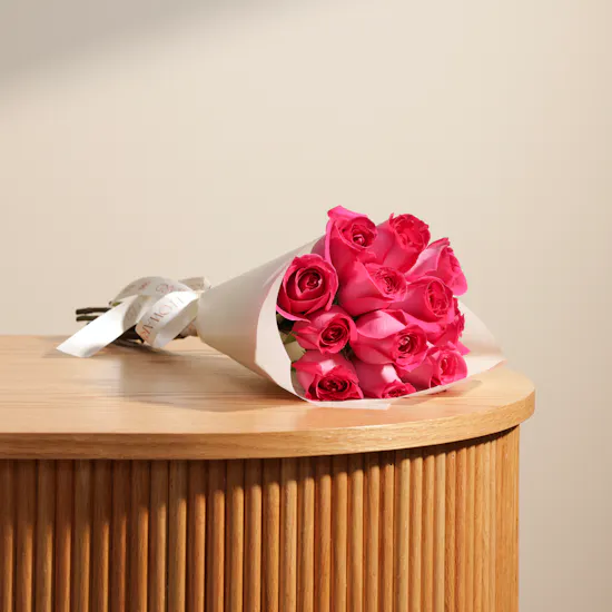 Alluring Roses Bouquet | 12 Flowers