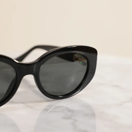 Swarovski Black Cat Eye Women’s Sunglasses