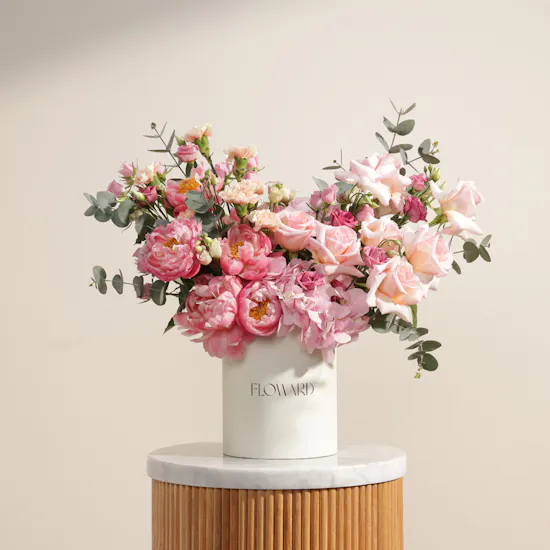Peony Script Garden Box