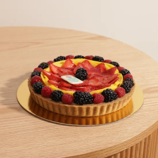 Rose Ribbon Fruit Tart