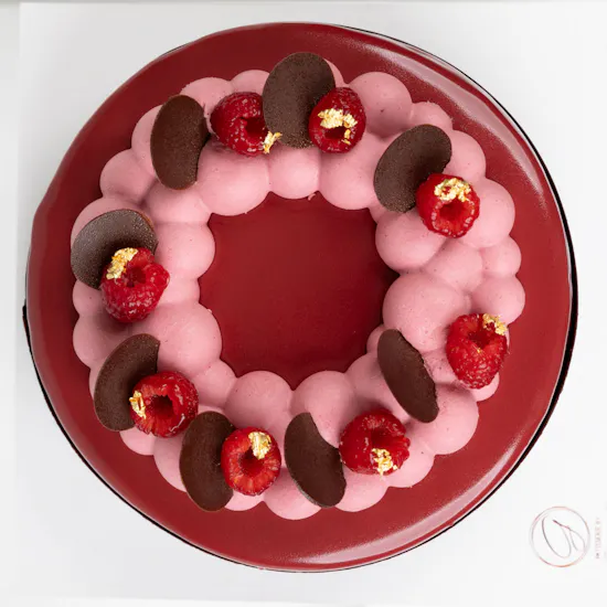 Raspberry & Chocolate Cake By Guillermo | Enchanting Baby Roses