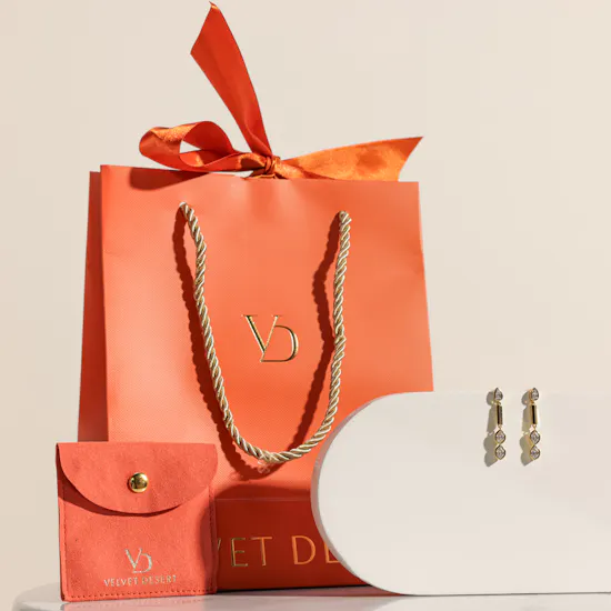 Velvet Desert Lia Hex Drop Small Earrings