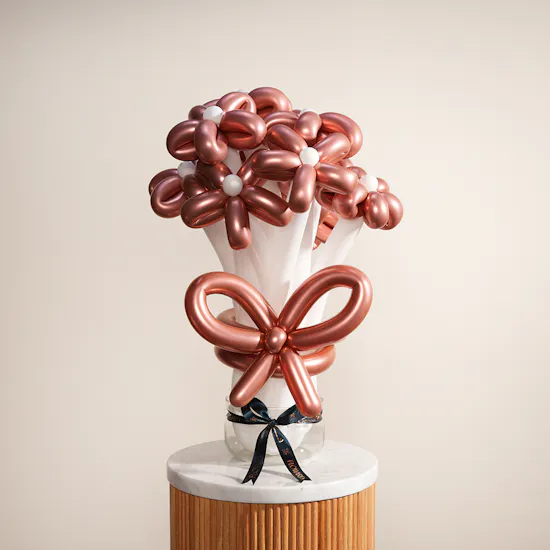 Rose Gold Balloons Vase