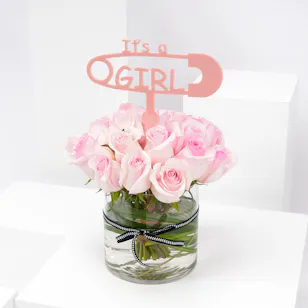 Baby Girl Blooms Vase