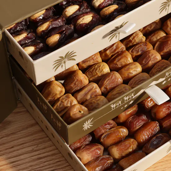 Golden Date Assorted Dates Box | Cheerful Flower Vase