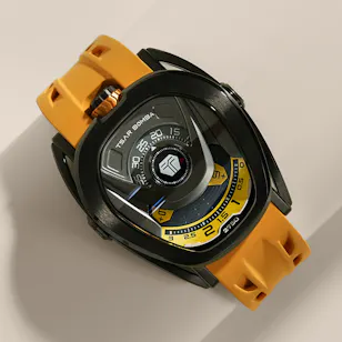 Tsar Bomba Reactor Automatic Black Yellow Carbon Fiber Men's Watch Tsar Bomba Reactor Automatic Black Yellow Carbon Fiber Men's Watch