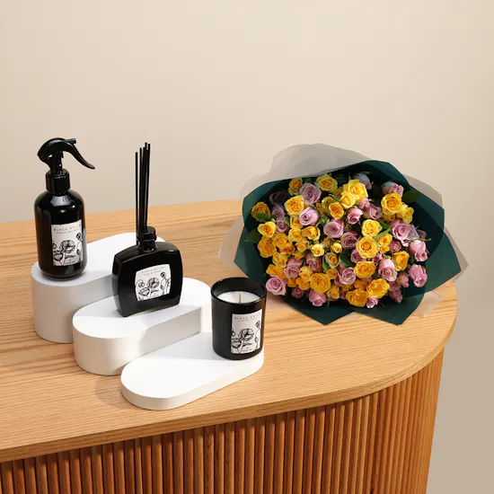 Candle Glee Fragrance Set | Flowers Bouquet