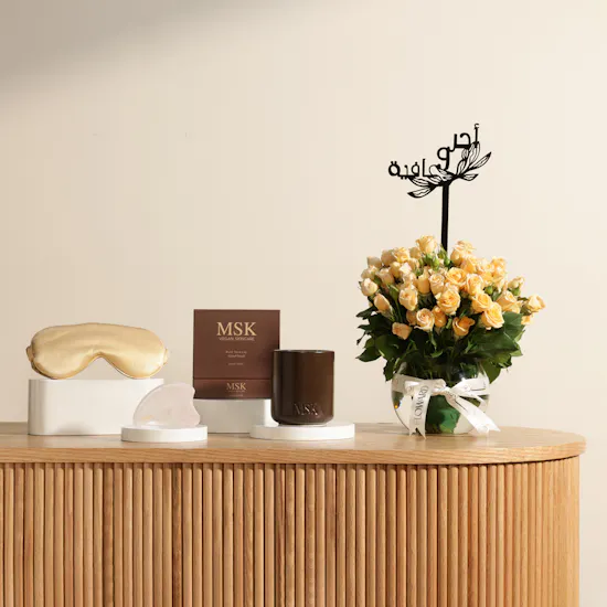 Msk Dream and Glow Trio Women Set | Get Well Soon Flowers Vase