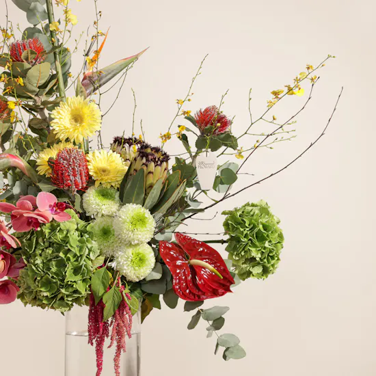 Feathered Glory Flower Vase