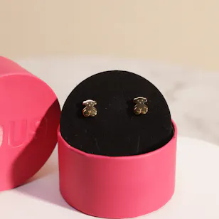 Tous Gold Bear Earrings 