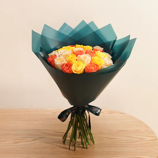Sunset Dreams Rose Bouquet