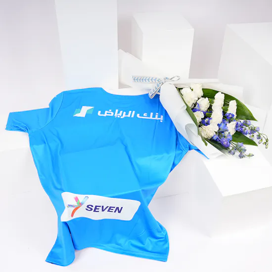 Al Hilal Medium Fan T-shirt | Blue Bouquet