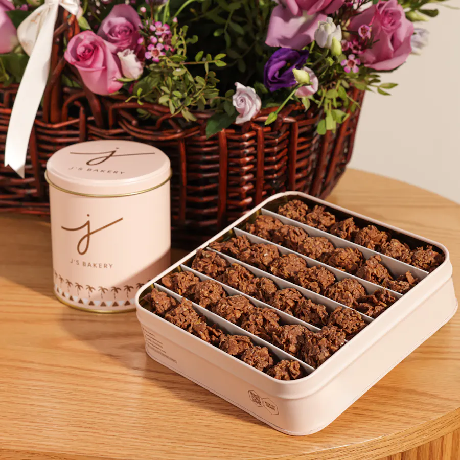 J's Bakery Chocolate Clusters Basket | Flowers 2