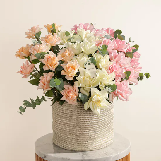 Cherished Hues Flower Basket