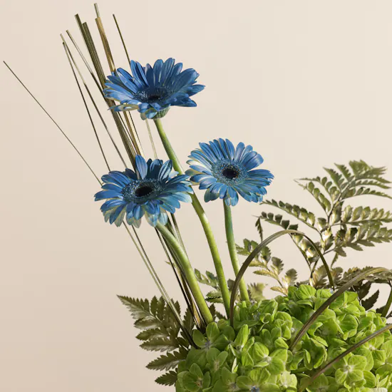 Soucolat Mixed Chocolate Wooden Tray | Blue Hue Flowers