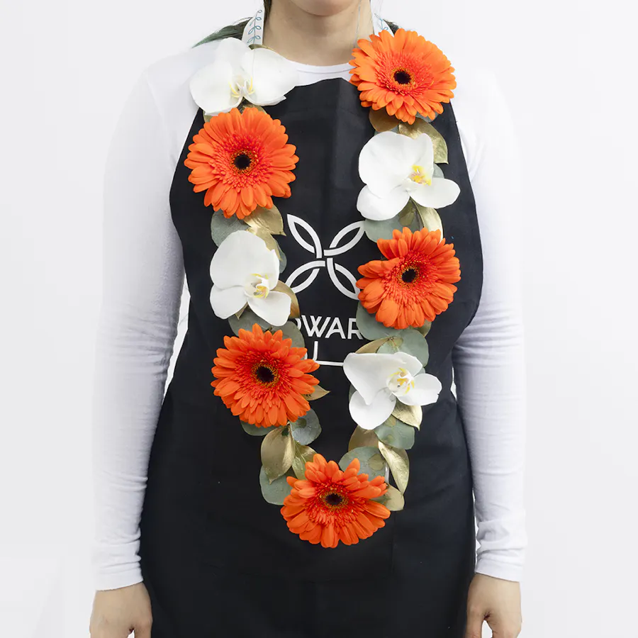 Hawaiian Floral Graduation Leis 1