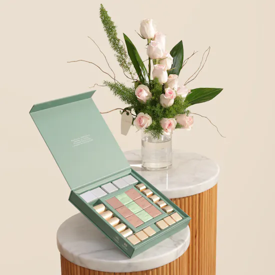 Patchi Les Choco Noix Chocolate Box | Joyful Touch Flowers Vase