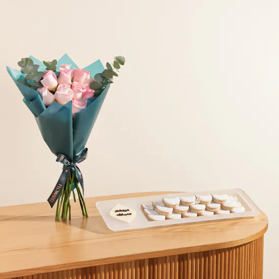 Baraka Dates Eid Mubarak Hilaliya Sugar Cookies Tray | Graceful Flowers