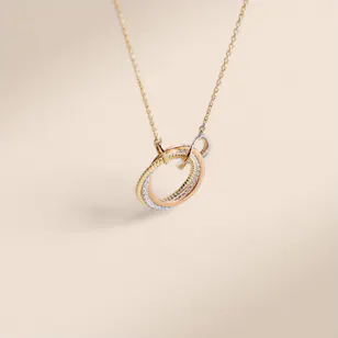 Damas Revolve Trio Diamond Women’s Pendant Necklace Damas Revolve Trio Diamond Women’s Pendant Necklace