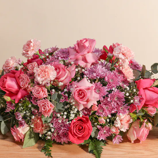 Rosy Petal Harmony Centerpiece