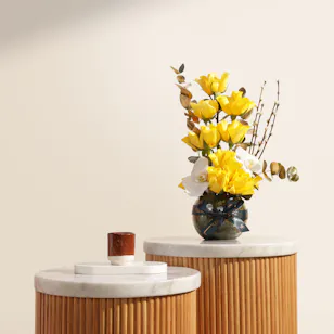 Keramos Studio Brown Founding Day Mug | Royal Flower Vase