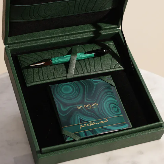 Bilqalm Seen Green Malachite Pen