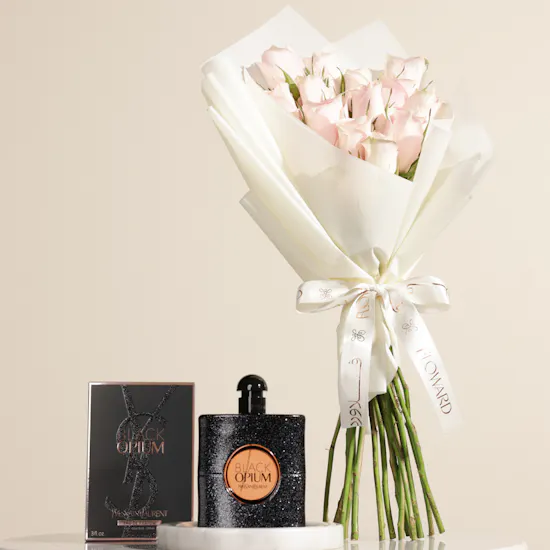Yves Saint Laurent Black Opium EDP For Women | Whispering Blush Flowers