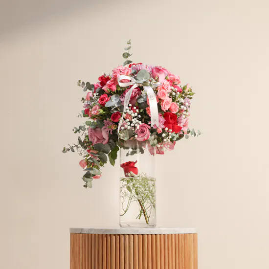 Stunning Birthday Rose Vase