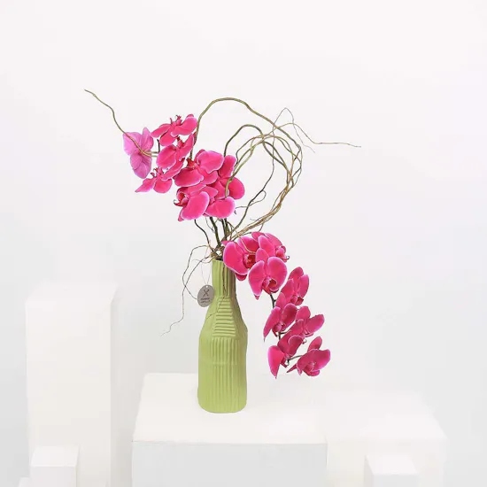 Purple Orchid | Green Vase