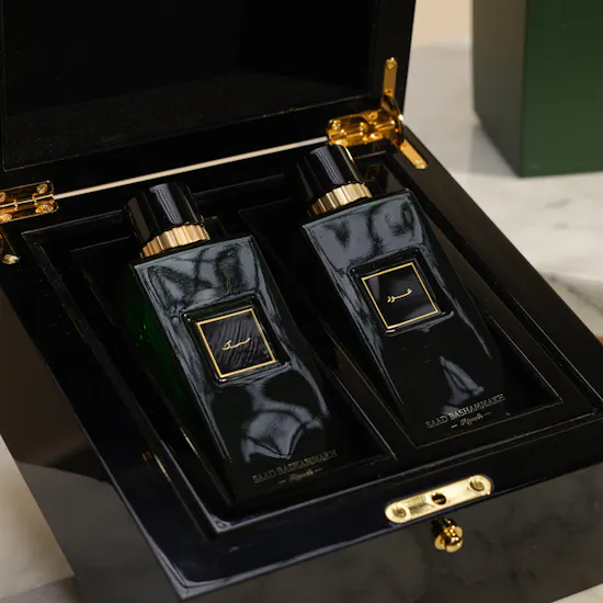 Saad Bashammakh Black Wooden Perfume Box