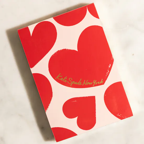 Kate Spade Sweet Hearts Mug and Notebook Set