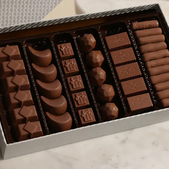 Chocoline Silver Chocolate Box | Beautiful Impact's Flowers