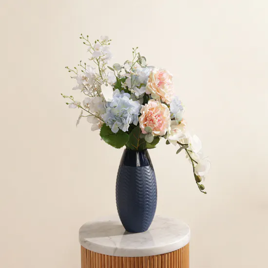 Echoes of Serenity Artificial Flowers Vase