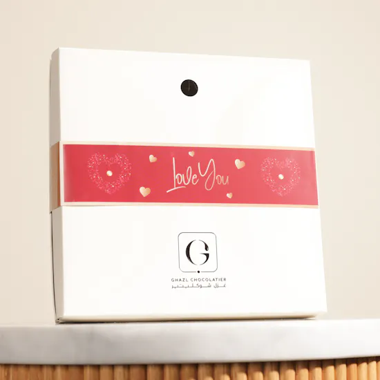 Ghazl Chocolatier I Love You Chocolate Box