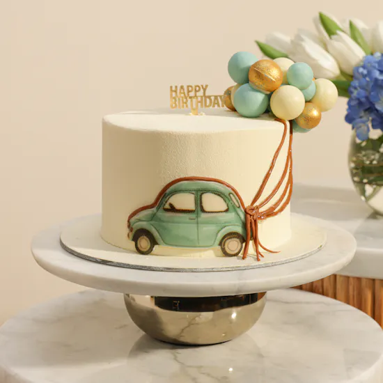 Floward Joyful Birthday Boy Cake | Little Joy Flowers Vase