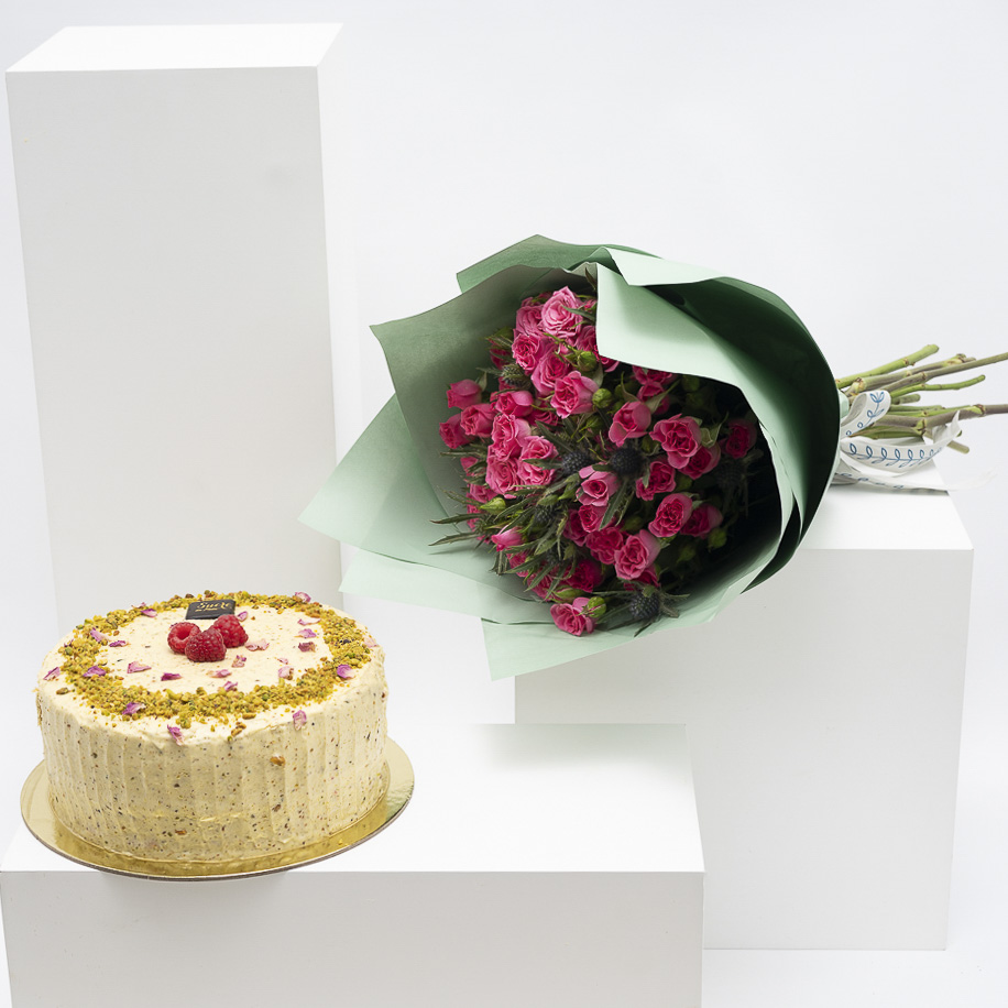 كيك الفستق من سكر الندى | بيبي جوري فوشيا