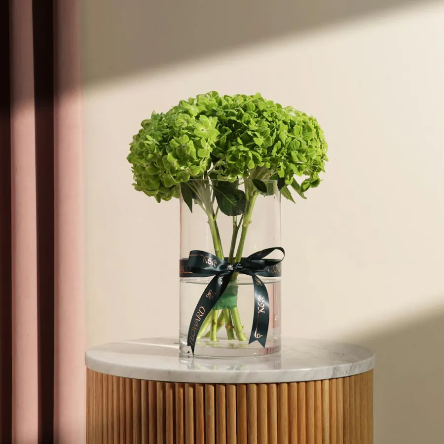Fresh Green Hydrangea Vase 1