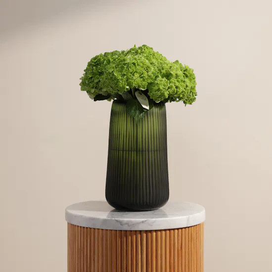 Green Forest Hydrangea Flower Vase