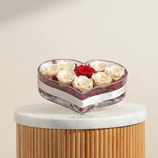 Eternal Love Preserved Rose Vase 