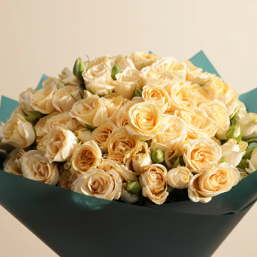 Cute Peach Baby Rose Bouquet 5