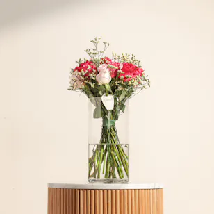 Joyous Pink Rose Vase Joyous Pink Rose Vase