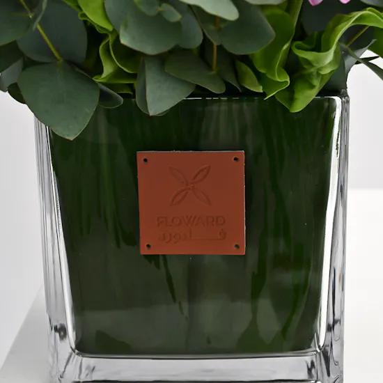 Pink Matthiola | Square Vase